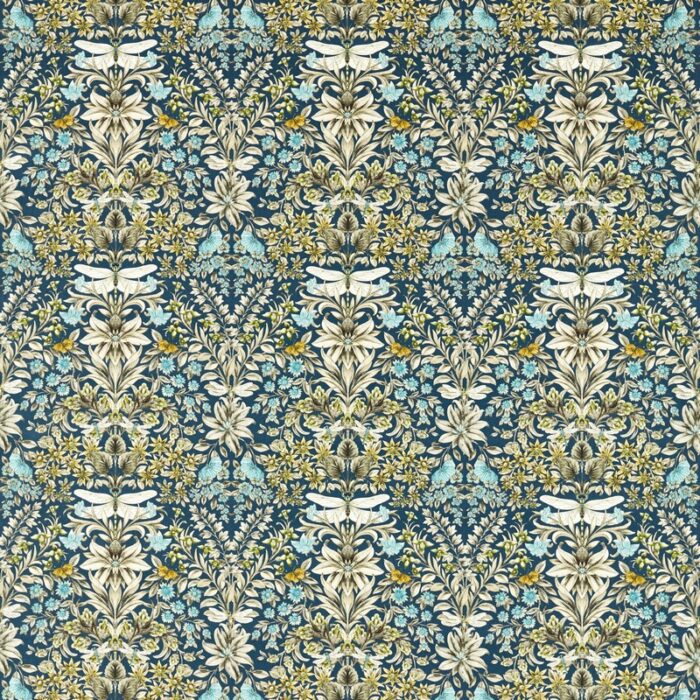 Mirabell Fabric - Midnight swatch