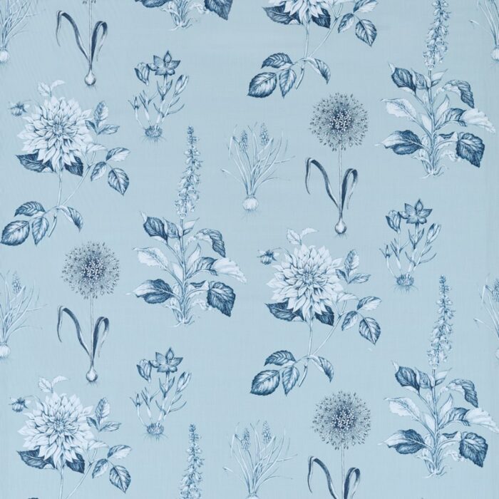 Roseraie Fabric - Denim swatch