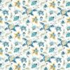 blue botanical printed fabric from Clarke & Clarke