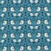 blue botanical cotton fabric from William Morris & Co