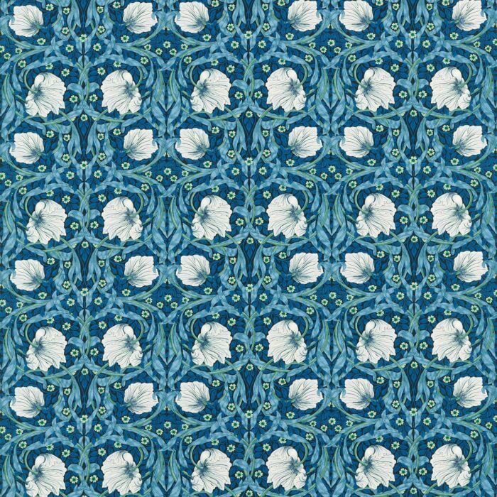 Pimpernel Fabric - Midnight / Opal swatch