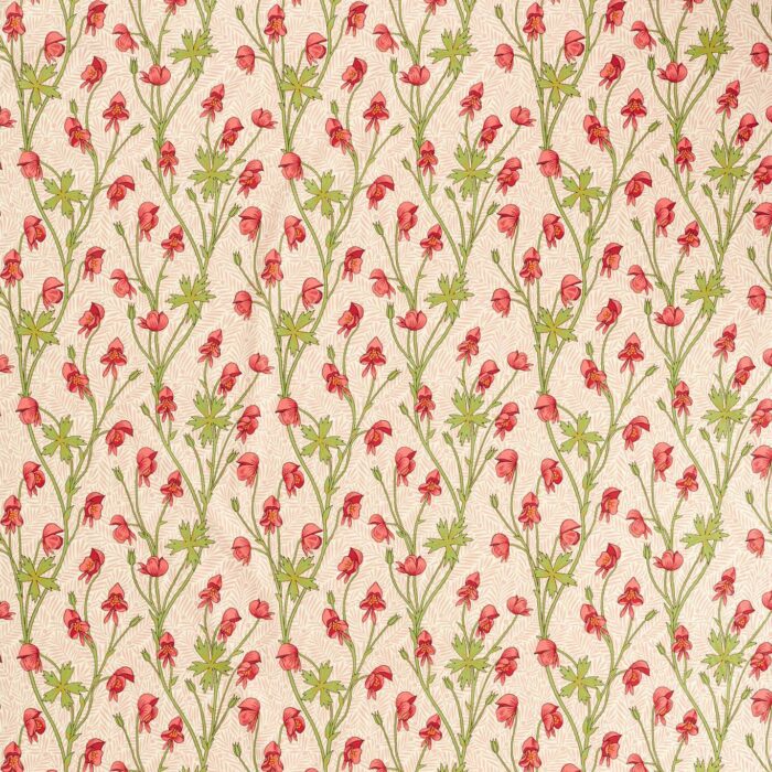 Monkshood Fabric - Rhubarb swatch