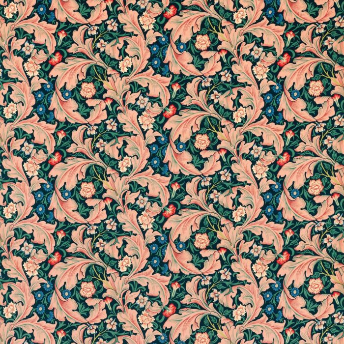 Leicester Fabric - Cosmo Pink / Indigo swatch