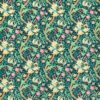 green botanical cotton fabric from William Morris & Co