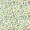green botanical cotton fabric from William Morris & Co