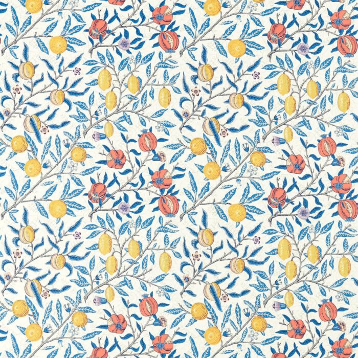 Fruit Fabric - Paradise Blue – Paradise Blues swatch