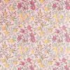 pink botanical cotton fabric from William Morris & Co