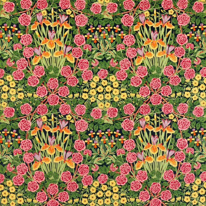 Campanula Fabric - Sunburst / Ebony swatch
