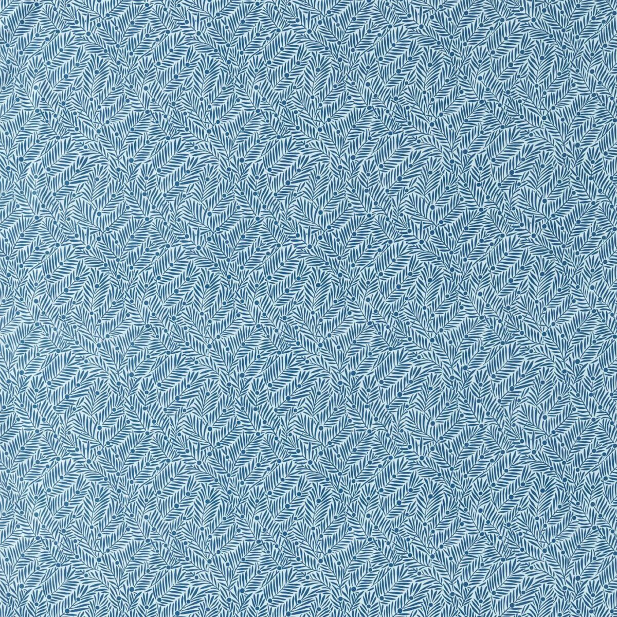 blue botanical cotton fabric from William Morris & Co