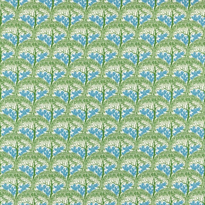 The Savaric Fabric - Garden Green swatch