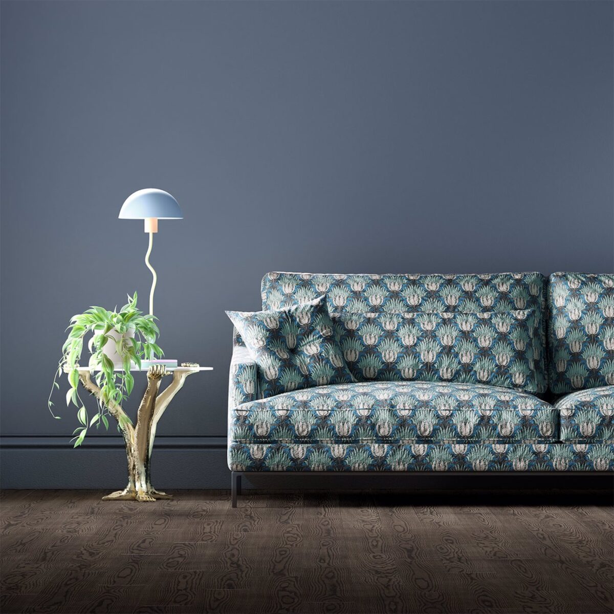 Tulip & Bird Fabric - Opal & Sea Foam by Tulip & Bird Fabric - Opal & Sea Foam from