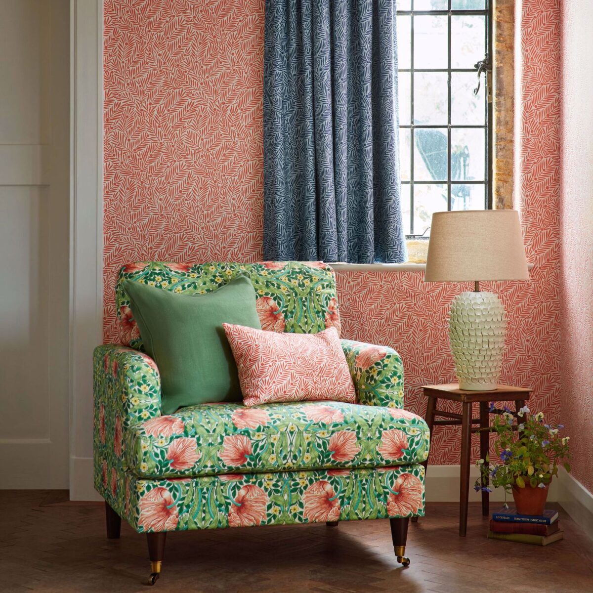Yew & Aril Fabric - Watermelon from