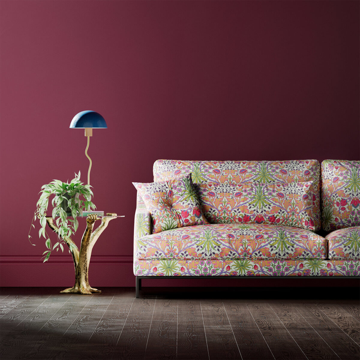 Hyacinth Fabric - Cosmo Pink by Hyacinth Fabric - Cosmo Pink from