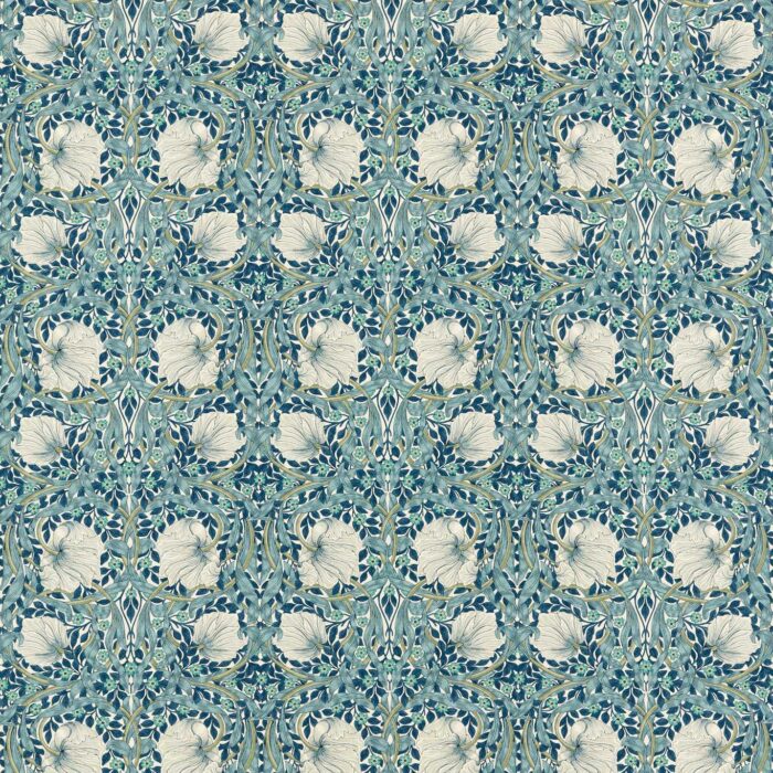 Pimpernel Fabric - Cobalt / Mineral swatch