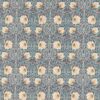 black-grey botanical printed fabric from William Morris & Co