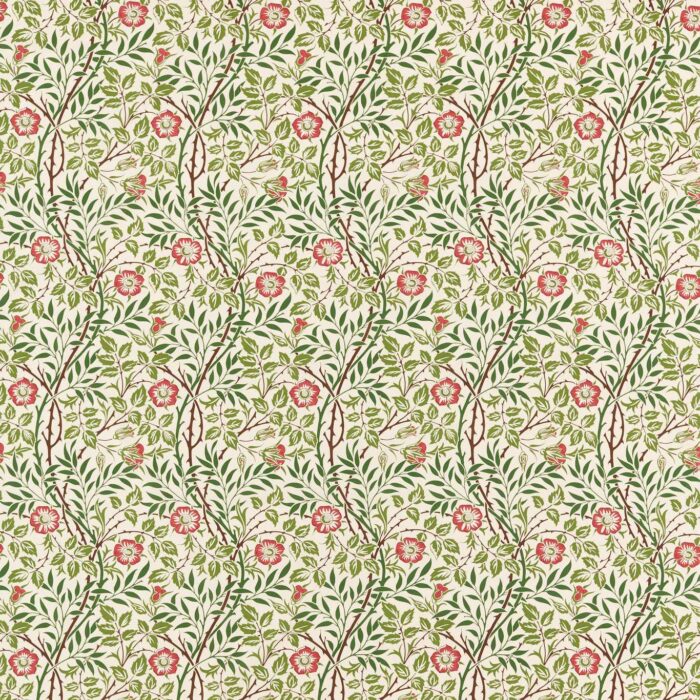 Sweet Briar Fabric - Boughs / Rose swatch