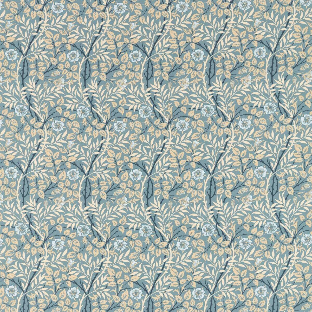 blue botanical printed fabric from William Morris & Co
