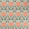 green botanical jacquard fabric from William Morris & Co
