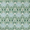 green botanical jacquard fabric from William Morris & Co