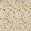 red botanical embroideried fabric from William Morris & Co