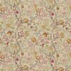 pink botanical embroideried fabric from William Morris & Co