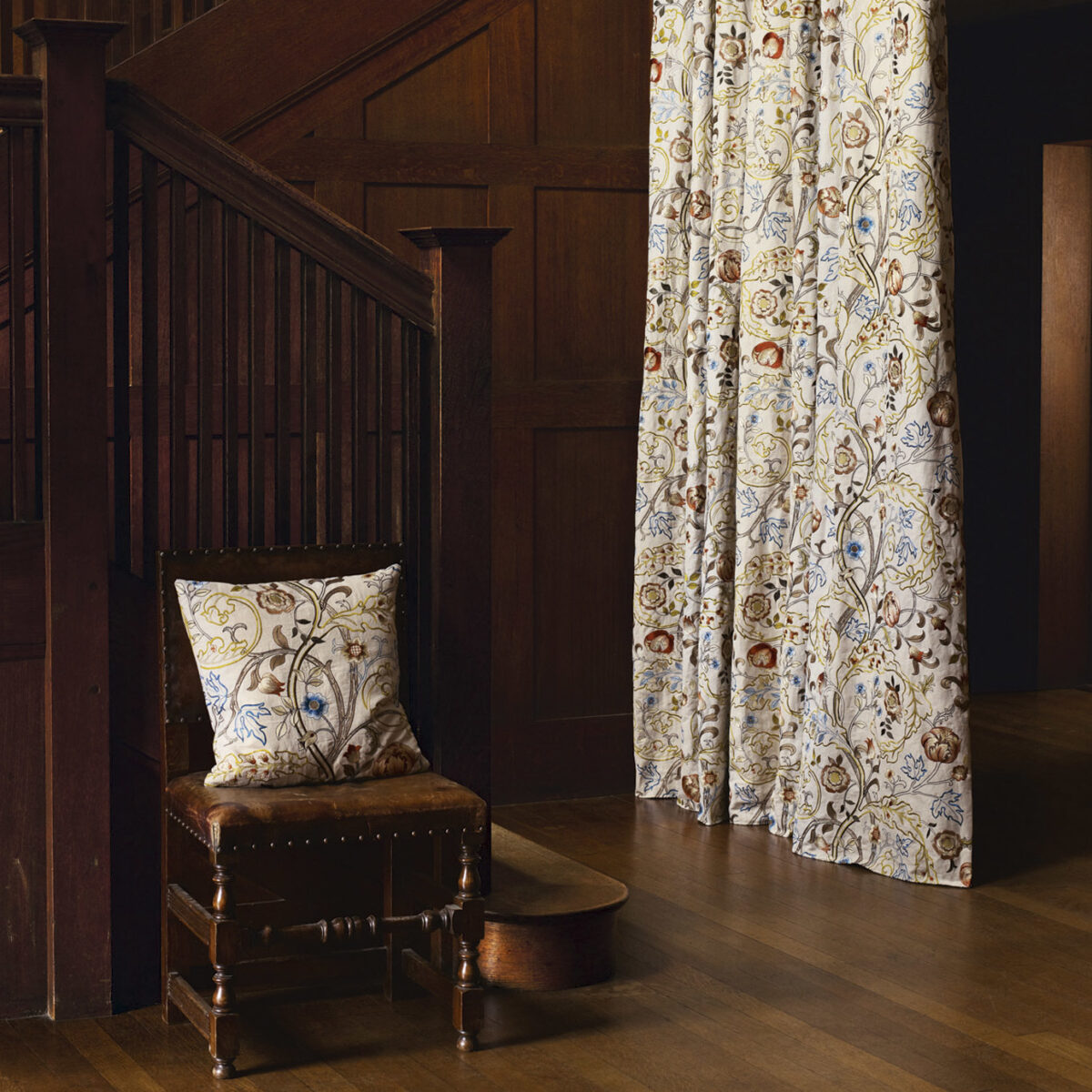 Mary Isobel Fabric - Rose / Slate by Mary Isobel Fabric - Rose / Slate from