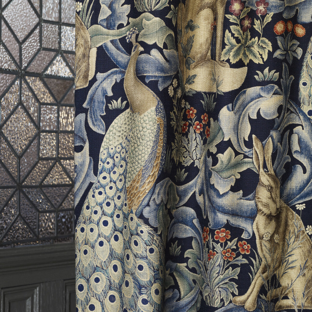 Forest (Velvet) Fabric - Azure from