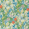 multicolour botanical wallpaper from william morris & co