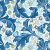 blue botanical wallpaper from william morris & co