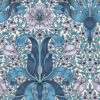 blue botanical wallpaper from william morris & co