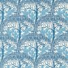 blue botanical wallpaper from william morris & co