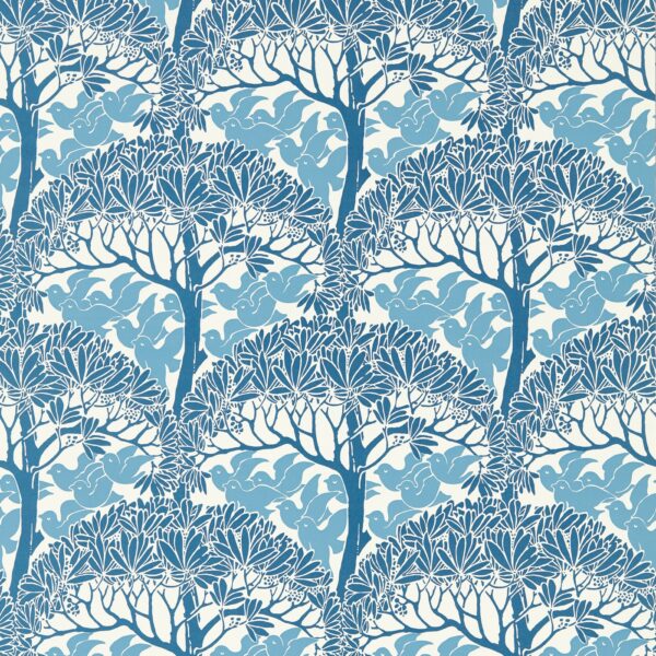 The Savaric Wallpaper - Cirrus by blue botanical wallpaper from william morris & co