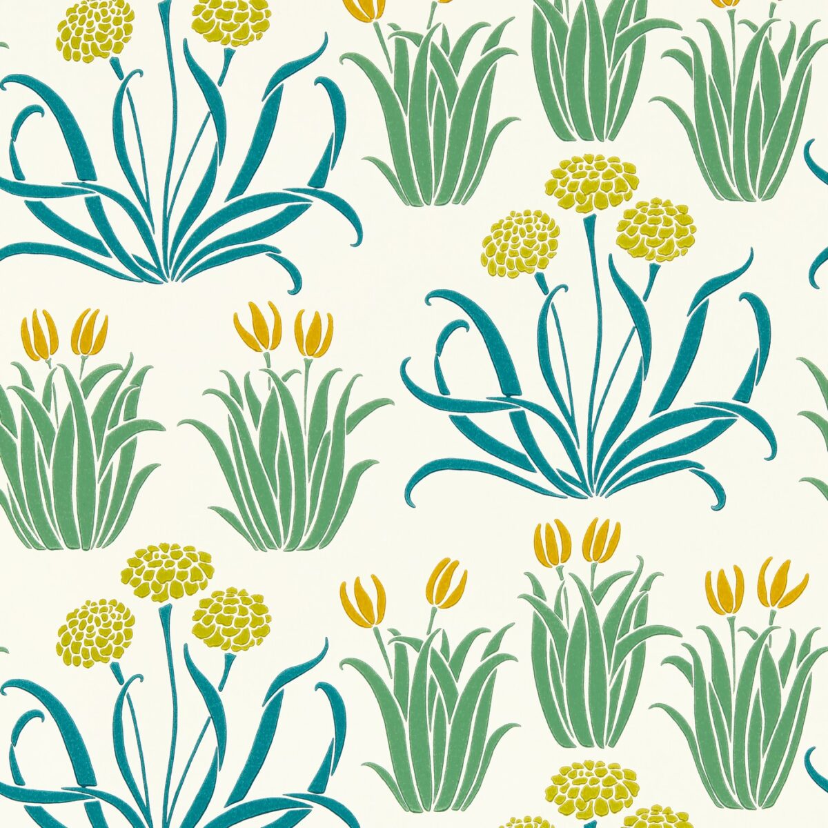 Glade Wallpaper - Gooseberry Fool by multicolour botanical wallpaper from william morris & co
