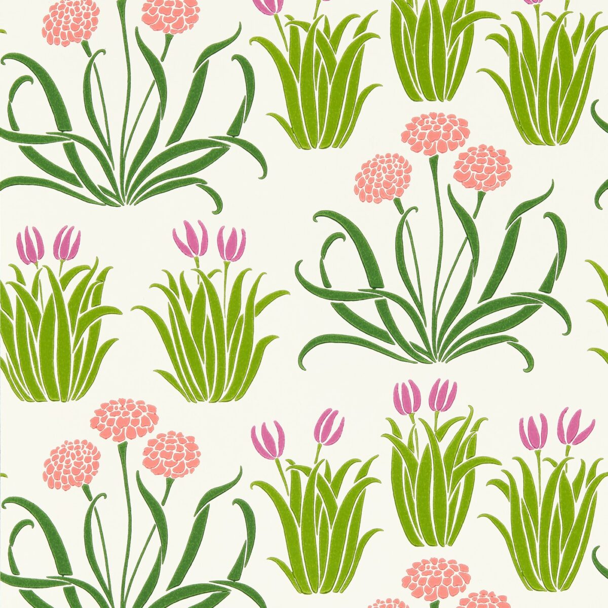 multicolour botanical wallpaper from william morris & co