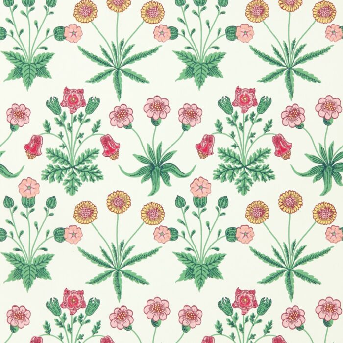 Daisy Wallpaper - Strawberry Fields swatch