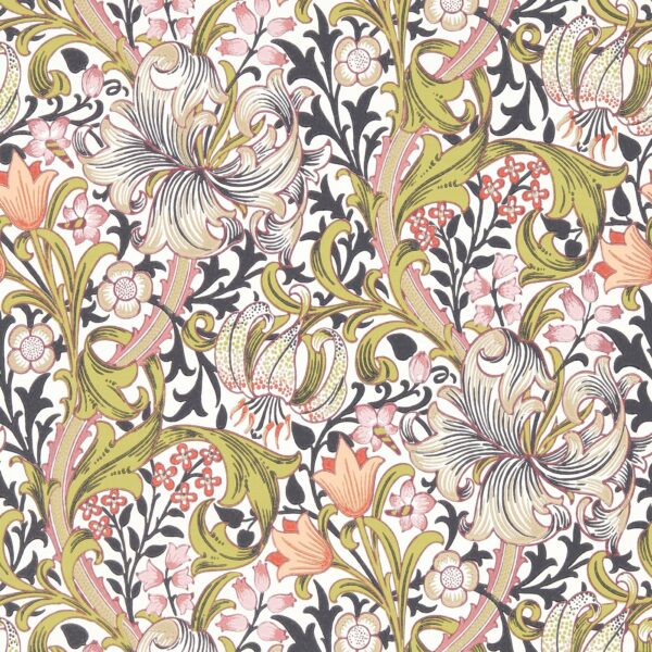 Golden Lily Wallpaper - Espresso by Golden Lily Wallpaper - Espresso from