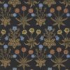 brown botanical wallpaper from william morris & co