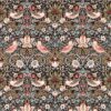 brown botanical wallpaper from william morris & co