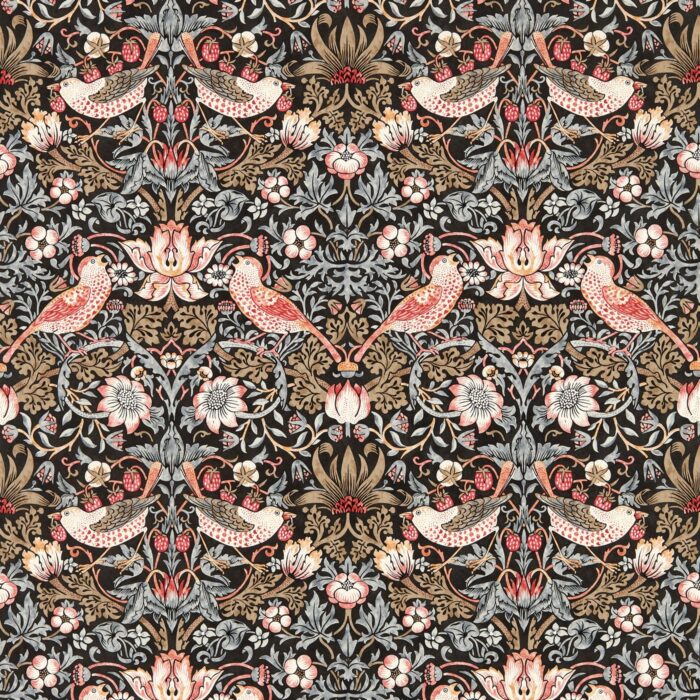 Strawberry Thief Wallpaper - Old Fashioned swatch