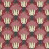 red botanical wallpaper from william morris & co
