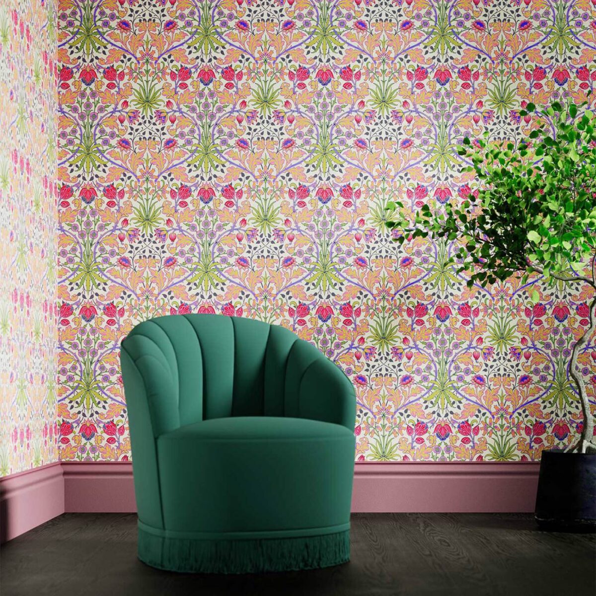 Hyacinth Wallpaper - Cosmo Pink by Hyacinth Wallpaper - Cosmo Pink from
