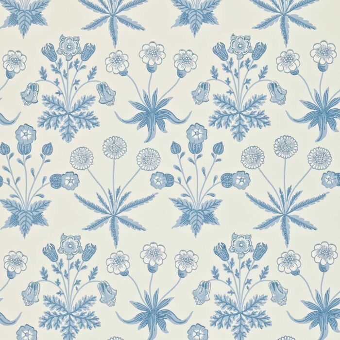 Daisy Wallpaper - Blue / Ivory – Blues / Ivory swatch