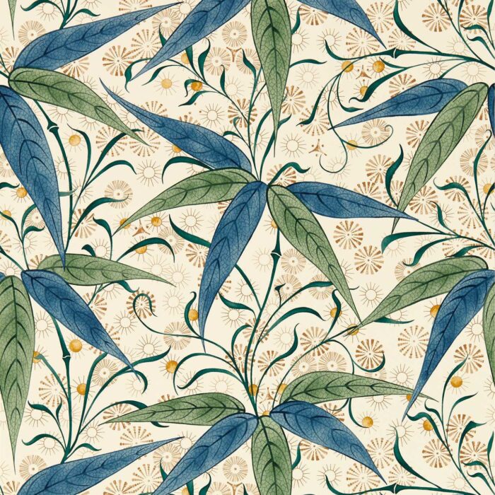 Bamboo Wallpaper - Thyme / Artichoke swatch