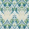 blue botanical wallpaper from william morris & co