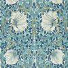 blue botanical wallpaper from william morris & co