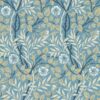 blue botanical wallpaper from william morris & co