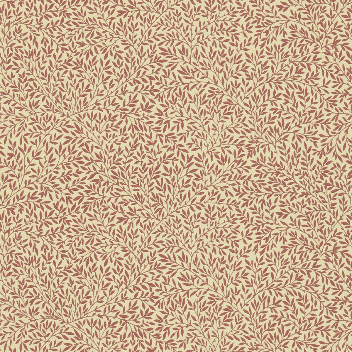 Standen Wallpaper - Beige / Brick Red by red botanical wallpaper from william morris & co