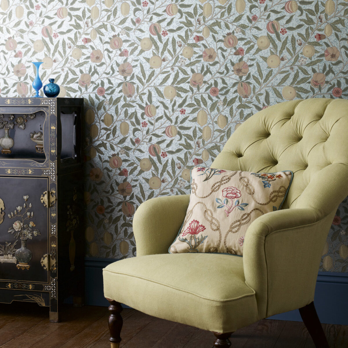Fruit Wallpaper - Lime / Green / Tan by Fruit Wallpaper - Lime / Green / Tan from