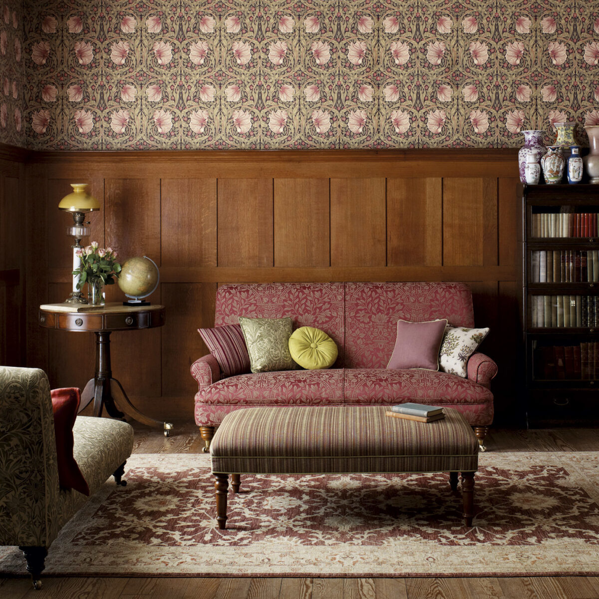 Pimpernel Wallpaper - Ink / Sage by Pimpernel Wallpaper - Ink / Sage from