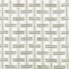 white geometric linen fabric from Zinc